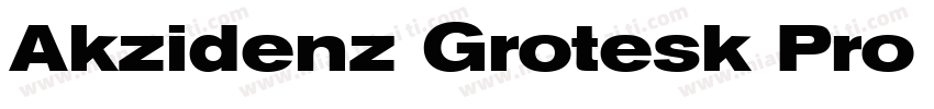 Akzidenz Grotesk Pro Bold Extended字体转换